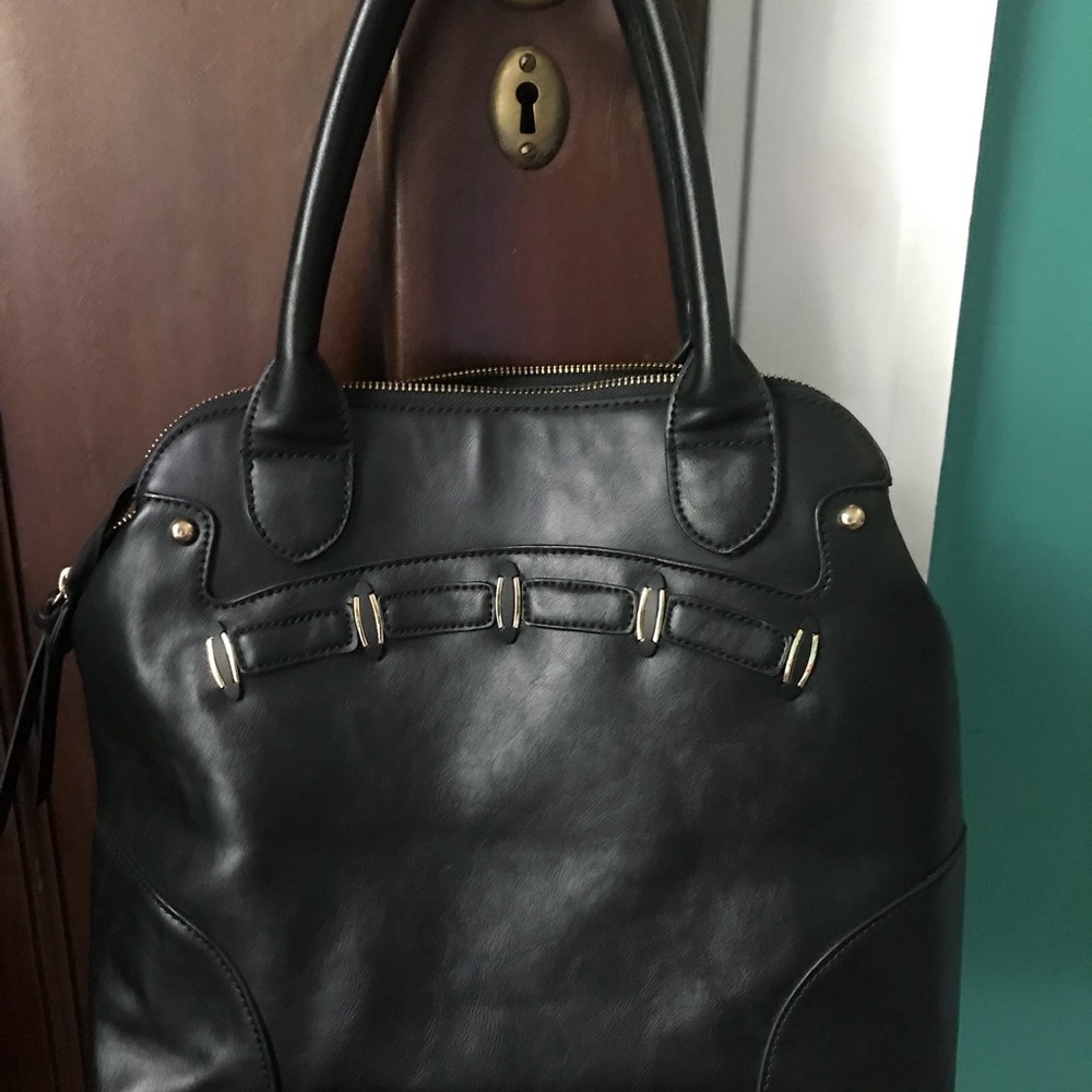 Leather 2 sided purse-Black